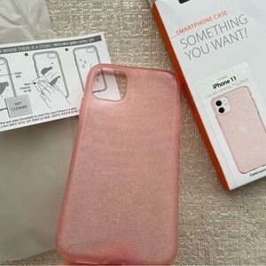 NWT - Spigen Transparent Pink Glitter iPhone 11 Phone Case - New